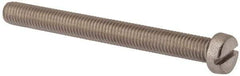 Value Collection - M10x1.50 Metric Coarse, 100mm Length Under Head Slotted Drive Machine Screw - Fillister Head, Grade 18-8 & A2 Stainless Steel, Uncoated, Without Washer - Industrial Tool & Supply
