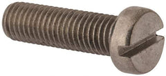 Value Collection - M10x1.50 Metric Coarse, 35mm Length Under Head Slotted Drive Machine Screw - Fillister Head, Grade 18-8 & A2 Stainless Steel, Uncoated, Without Washer - Industrial Tool & Supply