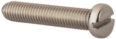 Value Collection - M10x1.50 Metric Coarse, 50mm Length Under Head Slotted Drive Machine Screw - Fillister Head, Grade 18-8 & A2 Stainless Steel, Uncoated, Without Washer - Industrial Tool & Supply