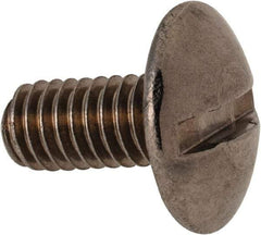 Value Collection - M4x0.70 Metric Coarse, 8mm Length Under Head Slotted Drive Machine Screw - Truss Head, Grade 18-8 & A2 Stainless Steel, Uncoated, Without Washer - Industrial Tool & Supply
