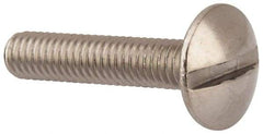 Value Collection - M4x0.70 Metric Coarse, 20mm Length Under Head Slotted Drive Machine Screw - Truss Head, Grade 18-8 & A2 Stainless Steel, Uncoated, Without Washer - Industrial Tool & Supply