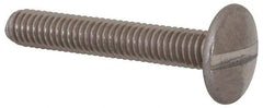 Value Collection - M4x0.70 Metric Coarse, 25mm Length Under Head Slotted Drive Machine Screw - Truss Head, Grade 18-8 & A2 Stainless Steel, Uncoated, Without Washer - Industrial Tool & Supply