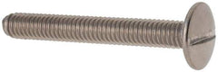 Value Collection - M4x0.70 Metric Coarse, 30mm Length Under Head Slotted Drive Machine Screw - Truss Head, Grade 18-8 & A2 Stainless Steel, Uncoated, Without Washer - Industrial Tool & Supply