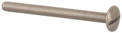 Value Collection - M4x0.70 Metric Coarse, 50mm Length Under Head Slotted Drive Machine Screw - Truss Head, Grade 18-8 & A2 Stainless Steel, Uncoated, Without Washer - Industrial Tool & Supply