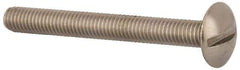 Value Collection - M5x0.80 Metric Coarse, 45mm Length Under Head Slotted Drive Machine Screw - Truss Head, Grade 18-8 & A2 Stainless Steel, Uncoated, Without Washer - Industrial Tool & Supply