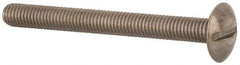 Value Collection - M5x0.80 Metric Coarse, 50mm Length Under Head Slotted Drive Machine Screw - Truss Head, Grade 18-8 & A2 Stainless Steel, Uncoated, Without Washer - Industrial Tool & Supply