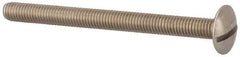 Value Collection - M5x0.80 Metric Coarse, 60mm Length Under Head Slotted Drive Machine Screw - Truss Head, Grade 18-8 & A2 Stainless Steel, Uncoated, Without Washer - Industrial Tool & Supply