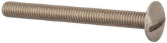 Value Collection - M6x1.00 Metric Coarse, 60mm Length Under Head Slotted Drive Machine Screw - Truss Head, Grade 18-8 & A2 Stainless Steel, Uncoated, Without Washer - Industrial Tool & Supply
