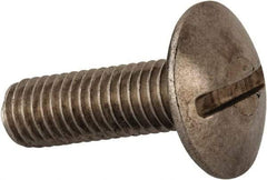 Value Collection - M8x1.25 Metric Coarse, 25mm Length Under Head Slotted Drive Machine Screw - Truss Head, Grade 18-8 & A2 Stainless Steel, Uncoated, Without Washer - Industrial Tool & Supply