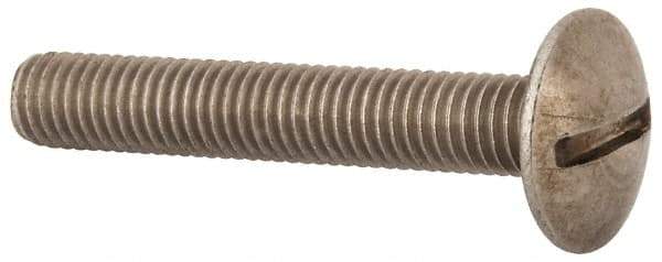 Value Collection - M8x1.25 Metric Coarse, 50mm Length Under Head Slotted Drive Machine Screw - Truss Head, Grade 18-8 & A2 Stainless Steel, Uncoated, Without Washer - Industrial Tool & Supply