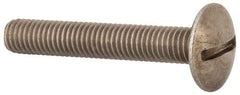 Value Collection - M8x1.25 Metric Coarse, 50mm Length Under Head Slotted Drive Machine Screw - Truss Head, Grade 18-8 & A2 Stainless Steel, Uncoated, Without Washer - Industrial Tool & Supply