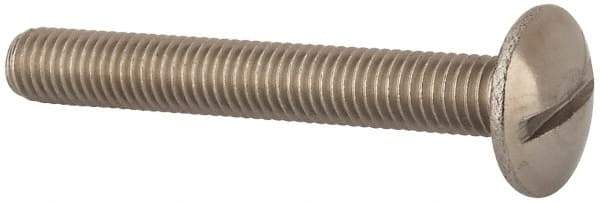 Value Collection - M8x1.25 Metric Coarse, 60mm Length Under Head Slotted Drive Machine Screw - Truss Head, Grade 18-8 & A2 Stainless Steel, Uncoated, Without Washer - Industrial Tool & Supply