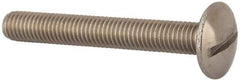 Value Collection - M8x1.25 Metric Coarse, 60mm Length Under Head Slotted Drive Machine Screw - Truss Head, Grade 18-8 & A2 Stainless Steel, Uncoated, Without Washer - Industrial Tool & Supply