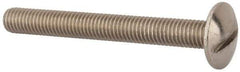 Value Collection - M8x1.25 Metric Coarse, 70mm Length Under Head Slotted Drive Machine Screw - Truss Head, Grade 18-8 & A2 Stainless Steel, Uncoated, Without Washer - Industrial Tool & Supply
