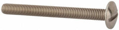 Value Collection - M8x1.25 Metric Coarse, 80mm Length Under Head Slotted Drive Machine Screw - Truss Head, Grade 18-8 & A2 Stainless Steel, Uncoated, Without Washer - Industrial Tool & Supply