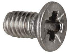 Value Collection - M2x0.40 Metric Coarse, 5mm OAL Pozidriv Drive Machine Screw - Flat Head, Grade 18-8 & A2 Stainless Steel, Uncoated, Without Washer - Industrial Tool & Supply