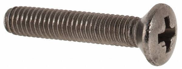 Value Collection - M3x0.50 Metric Coarse, 16mm OAL Phillips Drive Machine Screw - Oval Head, Grade 18-8 & A2 Stainless Steel, Uncoated, Without Washer - Industrial Tool & Supply