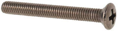 Value Collection - M3x0.50 Metric Coarse, 25mm OAL Phillips Drive Machine Screw - Oval Head, Grade 18-8 & A2 Stainless Steel, Uncoated, Without Washer - Industrial Tool & Supply
