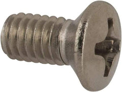 Value Collection - M4x0.70 Metric Coarse, 8mm OAL Phillips Drive Machine Screw - Oval Head, Grade 18-8 & A2 Stainless Steel, Uncoated, Without Washer - Industrial Tool & Supply