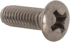 Value Collection - M4x0.70 Metric Coarse, 12mm OAL Phillips Drive Machine Screw - Oval Head, Grade 18-8 & A2 Stainless Steel, Uncoated, Without Washer - Industrial Tool & Supply