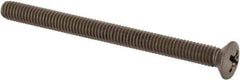 Value Collection - M4x0.70 Metric Coarse, 50mm OAL Phillips Drive Machine Screw - Oval Head, Grade 18-8 & A2 Stainless Steel, Uncoated, Without Washer - Industrial Tool & Supply
