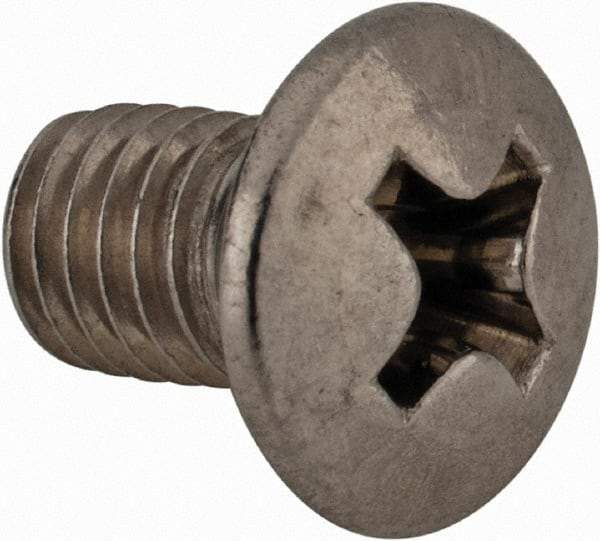 Value Collection - M5x0.80 Metric Coarse, 8mm OAL Phillips Drive Machine Screw - Oval Head, Grade 18-8 & A2 Stainless Steel, Uncoated, Without Washer - Industrial Tool & Supply