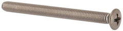 Value Collection - M5x0.80 Metric Coarse, 60mm OAL Phillips Drive Machine Screw - Oval Head, Grade 18-8 & A2 Stainless Steel, Uncoated, Without Washer - Industrial Tool & Supply