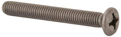 Value Collection - M6x1.00 Metric Coarse, 50mm OAL Phillips Drive Machine Screw - Oval Head, Grade 18-8 & A2 Stainless Steel, Uncoated, Without Washer - Industrial Tool & Supply
