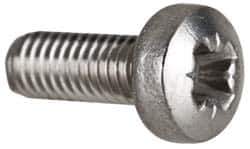 Value Collection - M3x0.50 Metric Coarse, 8mm Length Under Head Pozidriv Drive Machine Screw - Pan Head, Grade 18-8 & A2 Stainless Steel, Uncoated, Without Washer - Industrial Tool & Supply