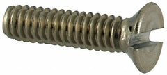 Value Collection - M2x0.40 Metric Coarse, 8mm OAL Slotted Drive Machine Screw - Flat Head, Grade 316 & A4 Stainless Steel, Uncoated, Without Washer - Industrial Tool & Supply