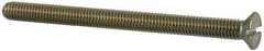 Value Collection - M3x0.50 Metric Coarse, 40mm OAL Slotted Drive Machine Screw - Flat Head, Grade 316 & A4 Stainless Steel, Uncoated, Without Washer - Industrial Tool & Supply