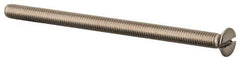 Value Collection - M3x0.50 Metric Coarse, 50mm OAL Slotted Drive Machine Screw - Flat Head, Grade 316 & A4 Stainless Steel, Uncoated, Without Washer - Industrial Tool & Supply