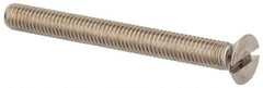 Value Collection - M6x1.00 Metric Coarse, 60mm OAL Slotted Drive Machine Screw - Flat Head, Grade 316 & A4 Stainless Steel, Uncoated, Without Washer - Industrial Tool & Supply