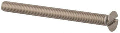 Value Collection - M6x1.00 Metric Coarse, 70mm OAL Slotted Drive Machine Screw - Flat Head, Grade 316 & A4 Stainless Steel, Uncoated, Without Washer - Industrial Tool & Supply
