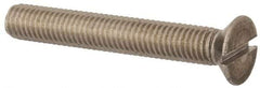 Value Collection - M8x1.25, 55mm OAL Slotted Drive Machine Screw - Flat Head, Grade 316 & A4 Stainless Steel, Uncoated, Without Washer - Industrial Tool & Supply