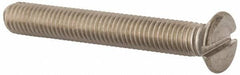 Value Collection - M8x1.25 Metric Coarse, 60mm OAL Slotted Drive Machine Screw - Flat Head, Grade 316 & A4 Stainless Steel, Uncoated, Without Washer - Industrial Tool & Supply