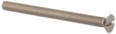 Value Collection - M8x1.25 Metric Coarse, 100mm OAL Slotted Drive Machine Screw - Flat Head, Grade 316 & A4 Stainless Steel, Uncoated, Without Washer - Industrial Tool & Supply