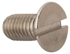 Value Collection - M10x1.50 Metric Coarse, 20mm OAL Slotted Drive Machine Screw - Flat Head, Grade 316 & A4 Stainless Steel, Uncoated, Without Washer - Industrial Tool & Supply