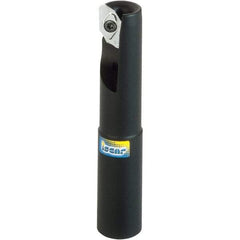 Iscar - 25mm Cut Diam, 15.8mm Max Depth of Cut, 25mm Shank Diam, 200mm OAL, Indexable Square Shoulder End Mill - Cylindrical Shank, 90° Lead Angle, Through Coolant, Series Helialu - Industrial Tool & Supply