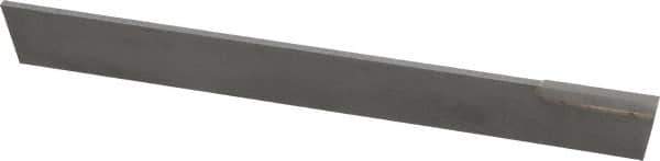 Made in USA - 3/32 Inch Wide x 1/2 Inch High x 4-1/2 Inch Long, Parallel Blade, Cutoff Blade - C2 Grade, Bright Finish - Exact Industrial Supply