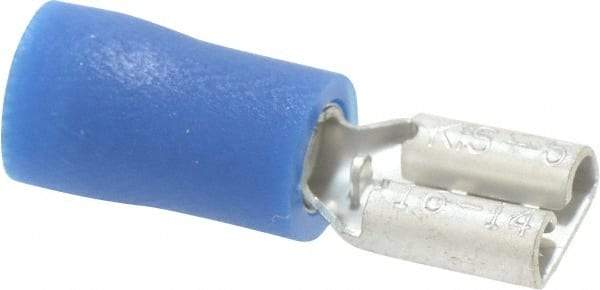 Ideal - 16 to 14 AWG, Vinyl, Fully Insulated, Female Wire Disconnect - Blue, cUL Listed, RoHS Compliant, UL Listed - Industrial Tool & Supply