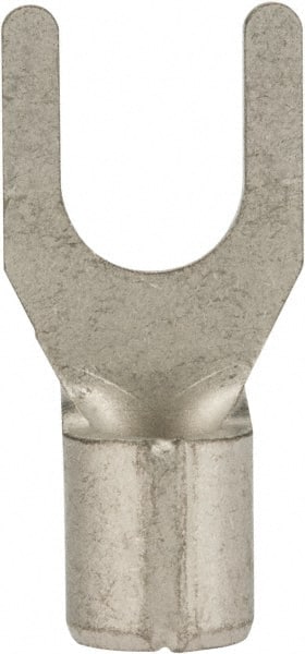 Ideal - #10 Stud, 12 to 10 AWG Compatible, Noninsulated, Crimp Connection, Standard Fork Terminal - Industrial Tool & Supply
