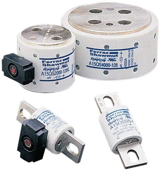 Ferraz Shawmut - 150 VAC/VDC, 80 Amp, Fast-Acting Semiconductor/High Speed Fuse - Bolt-on Mount, 2-21/32" OAL, 100 at AC, 50 at DC kA Rating, 1-1/8" Diam - Industrial Tool & Supply