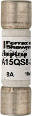 Ferraz Shawmut - 150 VAC/VDC, 8 Amp, Fast-Acting Semiconductor/High Speed Fuse - Clip Mount, 1-1/2" OAL, 100 at AC, 50 at DC kA Rating, 13/32" Diam - Industrial Tool & Supply