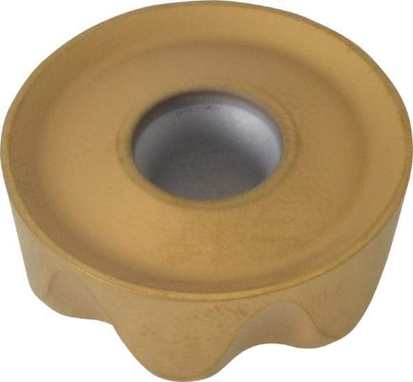 Kennametal - RCGT86 Grade KC725M Carbide Milling Insert - TiN/TiCN/TiN Finish, 0.3748" Thick, 1" Inscribed Circle - Industrial Tool & Supply