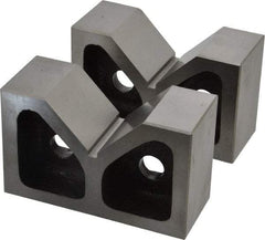 SPI - 2-7/16" Max Capacity, 90° Angle, Cast Iron V-Block - 5" Long x 2" Wide x 3-1/8" High, Sold as Matched Pair - Industrial Tool & Supply