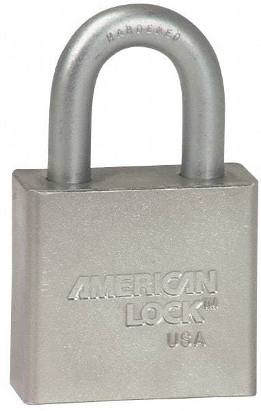 American Lock - 3/4" Shackle Clearance, Keyed Alike Tubular Padlock - 3/8" Shackle Diam, Steel - Industrial Tool & Supply