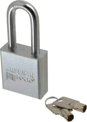 American Lock - 3/4" Shackle Clearance, Keyed Alike Tubular Padlock - 3/8" Shackle Diam, Steel - Industrial Tool & Supply