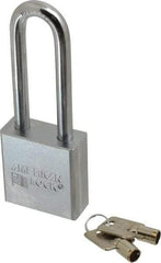 American Lock - 3/4" Shackle Clearance, Keyed Alike Tubular Padlock - 3/8" Shackle Diam, Steel - Industrial Tool & Supply