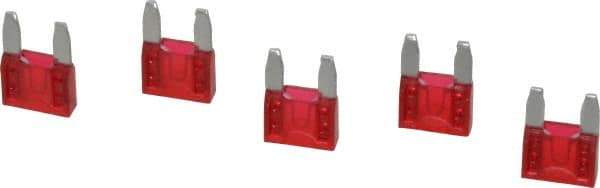 Ferraz Shawmut - 10 Amp, 32 VDC, Bussmann ATM-10, Fast Acting Automotive Fuse - 0.43" Long, Red, Littlefuse 297010 - Industrial Tool & Supply